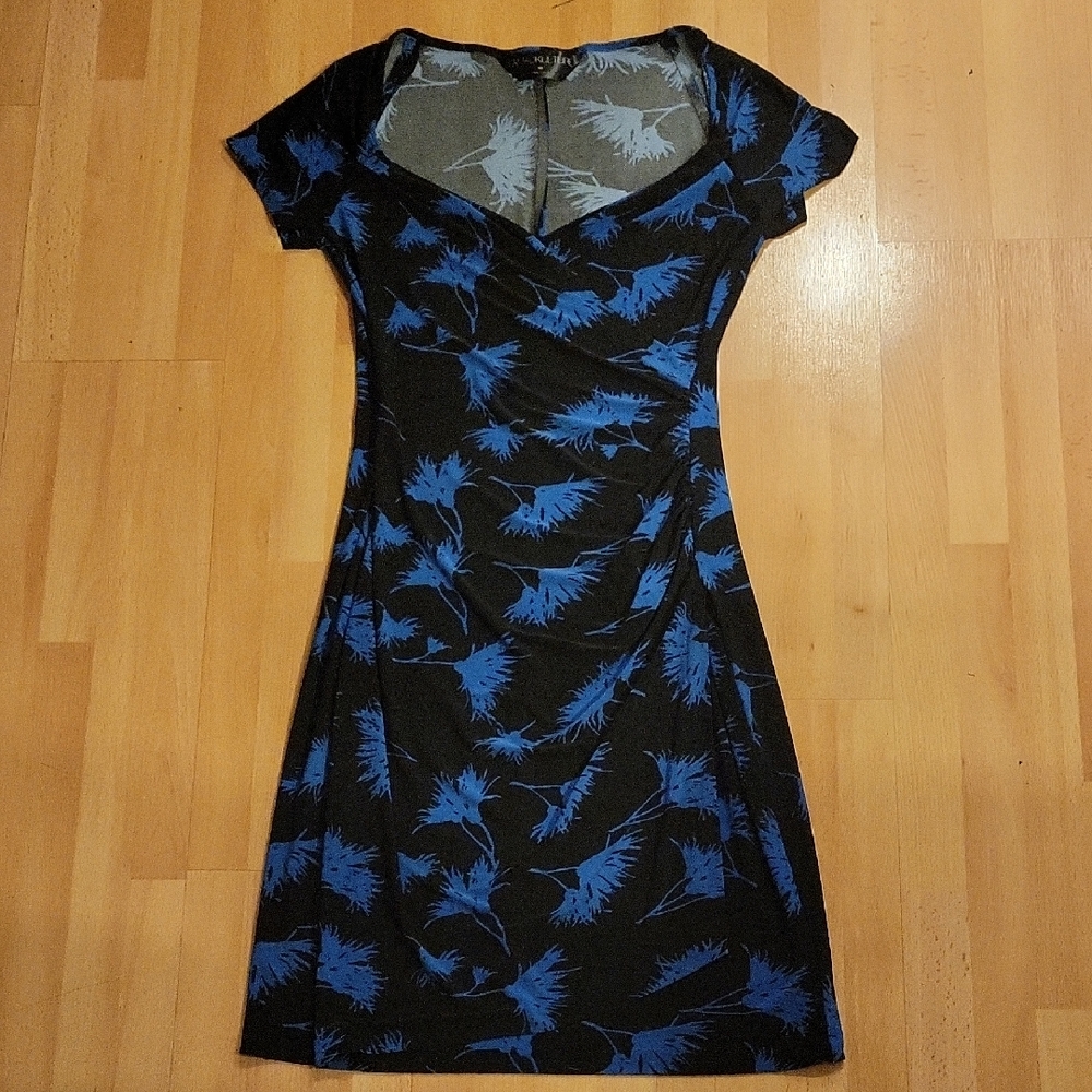 Chic Black and Blue Women's Mini Dress